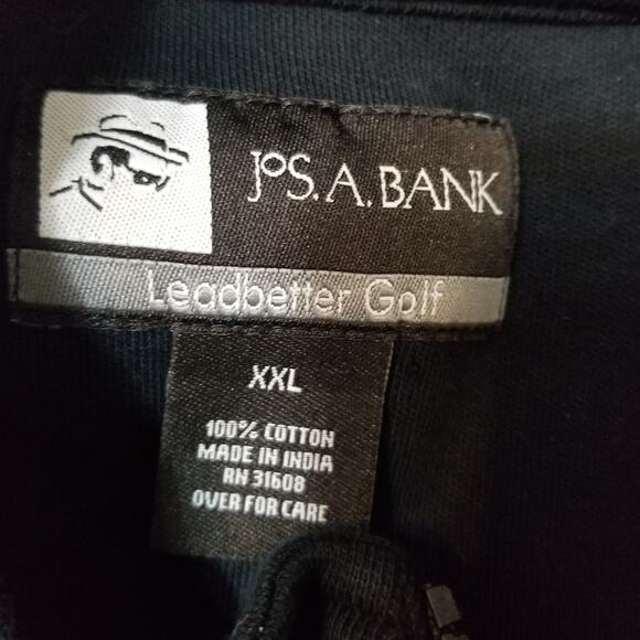 Jos. A. Bank Men's Black L/S Leadbetter Black Golf Sweatshirt 1/4 Zip Size XXL - Picture 7 of 8